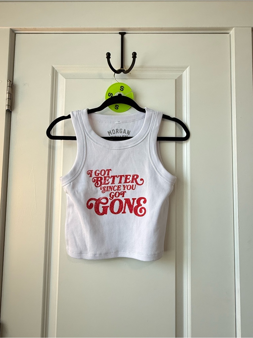 Morgan Wallen White Graphic Tank Top